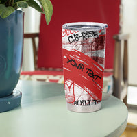 Personalized Chicago City Skyline Tumbler Cup Urban Graffiti Street Art - Second City Windy City