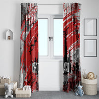 Personalized Chicago City Skyline Window Curtain Urban Graffiti Street Art - Second City Windy City