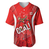 Personalized Canada Soccer Moose Goal Baseball Jersey Red Maple Leaf Football Mascot