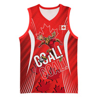 Personalized Canada Soccer Moose Goal Basketball Jersey Red Maple Leaf Football Mascot