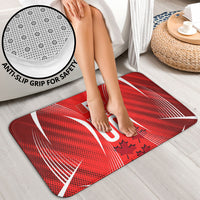Personalized Canada Soccer Moose Goal Bathroom Set Red Maple Leaf Football Mascot