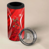 Personalized Canada Soccer Moose Goal 4 in 1 Can Cooler Tumbler Red Maple Leaf Football Mascot