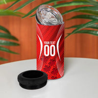 Personalized Canada Soccer Moose Goal 4 in 1 Can Cooler Tumbler Red Maple Leaf Football Mascot