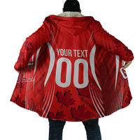 Personalized Canada Soccer Moose Goal Cloak Red Maple Leaf Football Mascot
