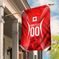 Personalized Canada Soccer Moose Goal Garden Flag Red Maple Leaf Football Mascot
