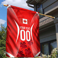 Personalized Canada Soccer Moose Goal Garden Flag Red Maple Leaf Football Mascot