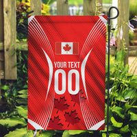 Personalized Canada Soccer Moose Goal Garden Flag Red Maple Leaf Football Mascot