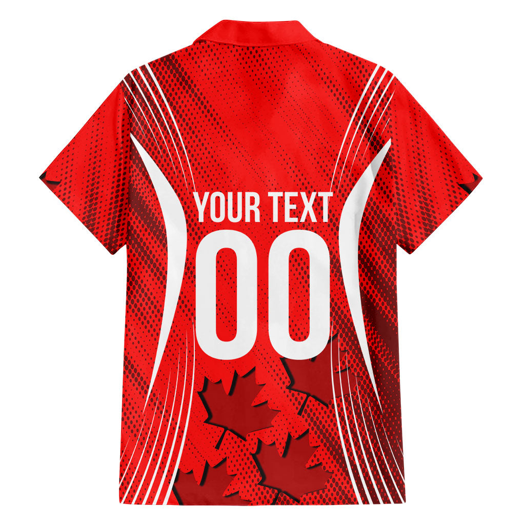 Personalized Canada Soccer Moose Goal Hawaiian Shirt Red Maple Leaf Football Mascot