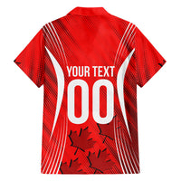 Personalized Canada Soccer Moose Goal Hawaiian Shirt Red Maple Leaf Football Mascot