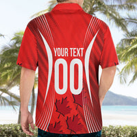 Personalized Canada Soccer Moose Goal Hawaiian Shirt Red Maple Leaf Football Mascot