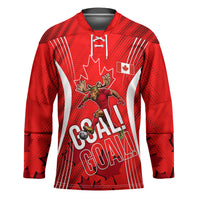 Personalized Canada Soccer Moose Goal Hockey Jersey Red Maple Leaf Football Mascot