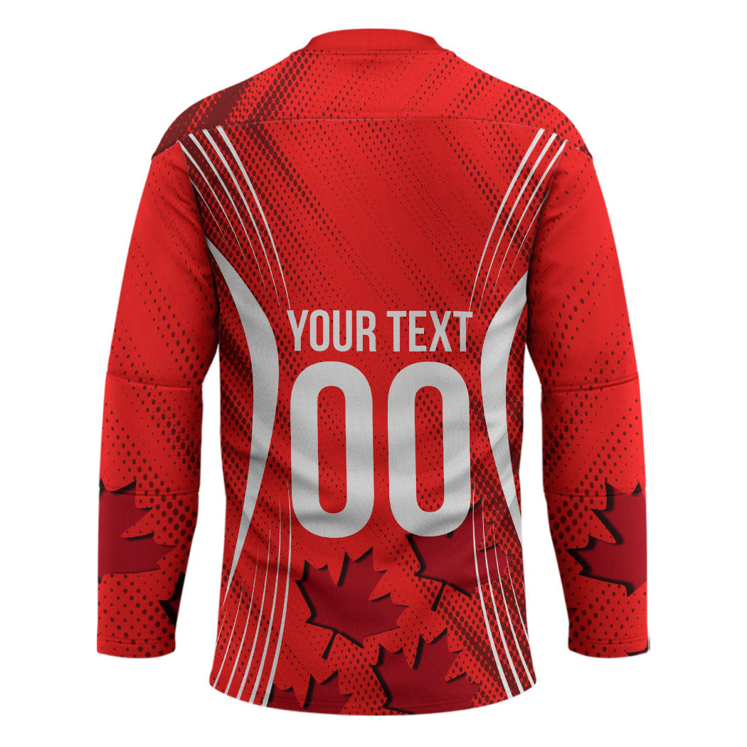 Personalized Canada Soccer Moose Goal Hockey Jersey Red Maple Leaf Football Mascot