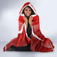 Personalized Canada Soccer Moose Goal Hooded Blanket Red Maple Leaf Football Mascot