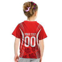 Personalized Canada Soccer Moose Goal Kid T Shirt Red Maple Leaf Football Mascot