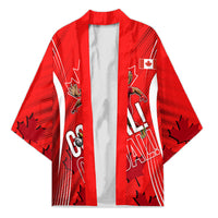 Personalized Canada Soccer Moose Goal Kimono Red Maple Leaf Football Mascot