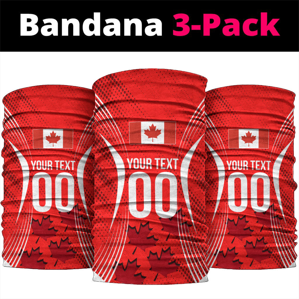 Personalized Canada Soccer Moose Goal Neck Gaiter Red Maple Leaf Football Mascot