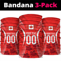 Personalized Canada Soccer Moose Goal Neck Gaiter Red Maple Leaf Football Mascot