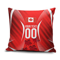 Personalized Canada Soccer Moose Goal Pillow Cover Red Maple Leaf Football Mascot