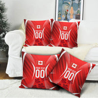 Personalized Canada Soccer Moose Goal Pillow Cover Red Maple Leaf Football Mascot