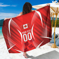 Personalized Canada Soccer Moose Goal Sarong Red Maple Leaf Football Mascot