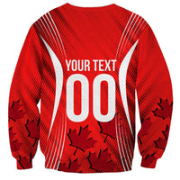 Personalized Canada Soccer Moose Goal Sweatshirt Red Maple Leaf Football Mascot