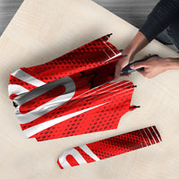 Personalized Canada Soccer Moose Goal Umbrella Red Maple Leaf Football Mascot