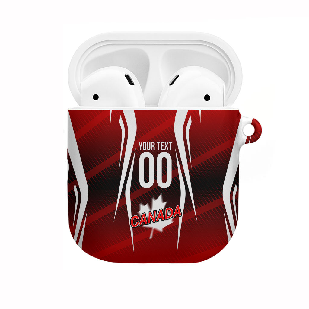 Custom Canada Soccer Player AirPods Case Go Canada Maple Leaf