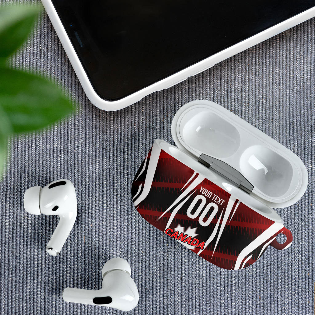 Custom Canada Soccer Player AirPods Case Go Canada Maple Leaf