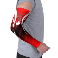 Custom Canada Soccer Player Arm Sleeves Go Canada Maple Leaf