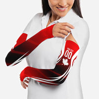 Custom Canada Soccer Player Arm Sleeves Go Canada Maple Leaf
