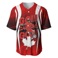 Custom Canada Soccer Player Baseball Jersey Go Canada Maple Leaf