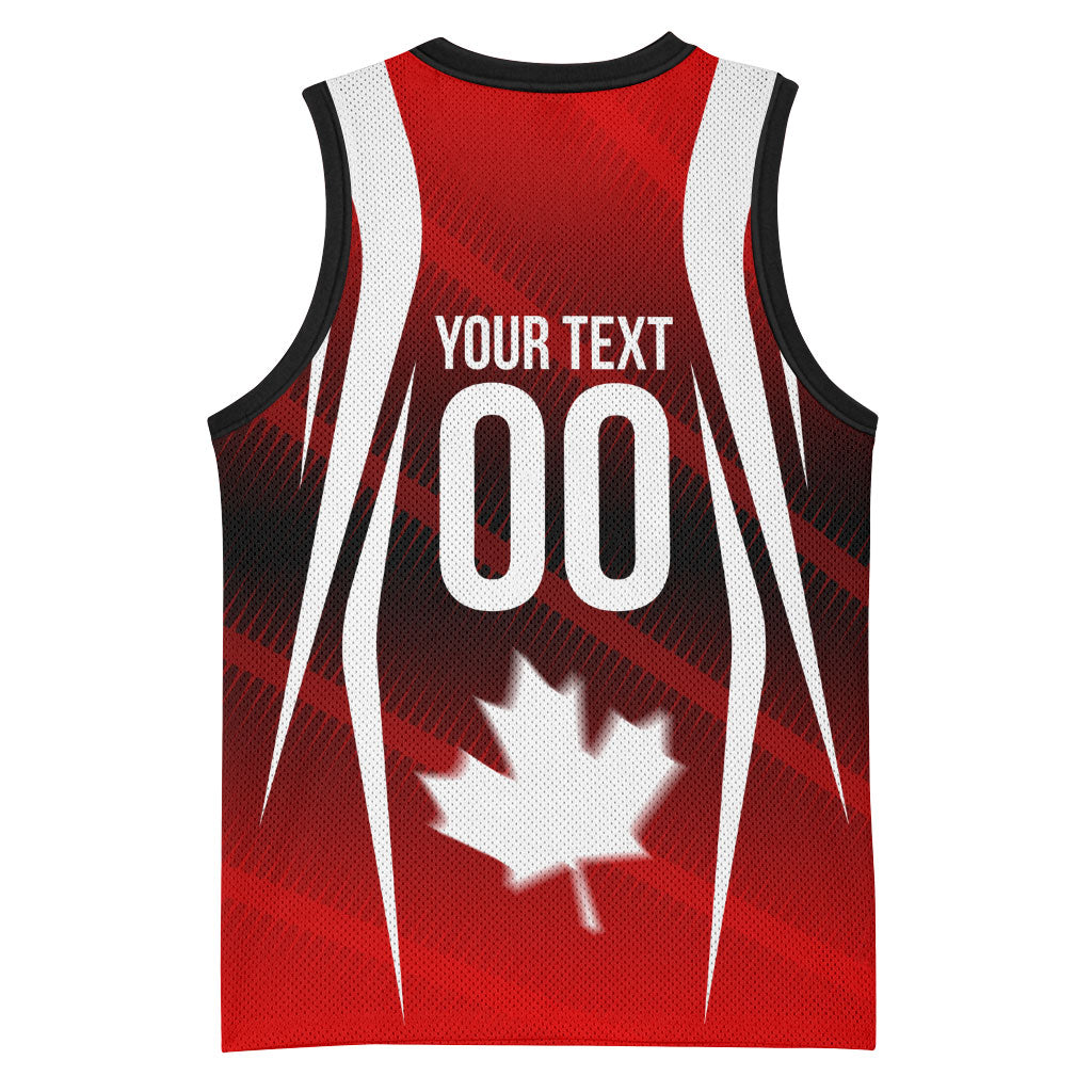 Custom Canada Soccer Player Basketball Jersey Go Canada Maple Leaf