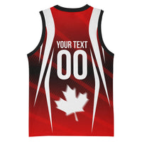 Custom Canada Soccer Player Basketball Jersey Go Canada Maple Leaf
