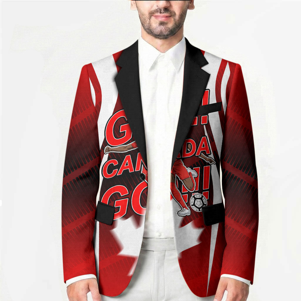 Custom Canada Soccer Player Blazer Go Canada Maple Leaf