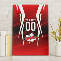 Custom Canada Soccer Player Canvas Wall Art Go Canada Maple Leaf