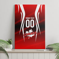 Custom Canada Soccer Player Canvas Wall Art Go Canada Maple Leaf