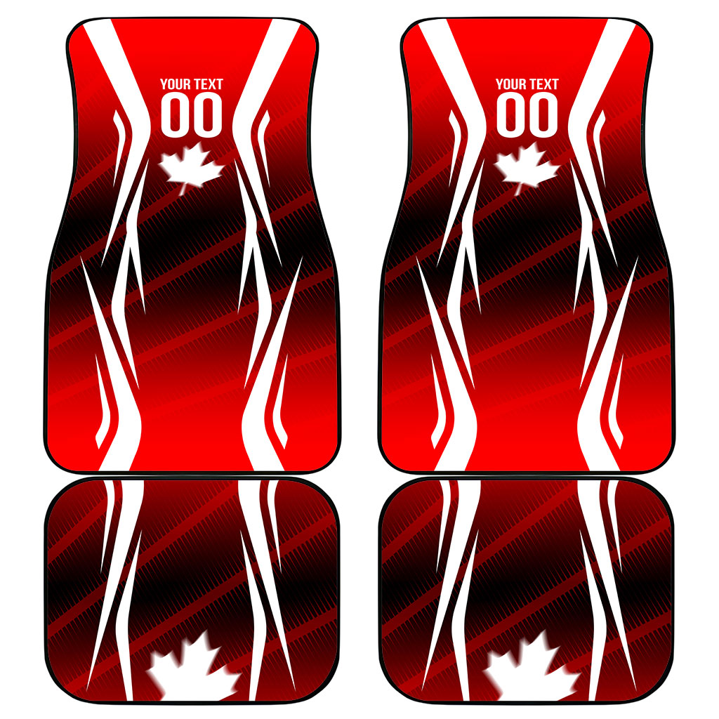 Custom Canada Soccer Player Car Mats Go Canada Maple Leaf