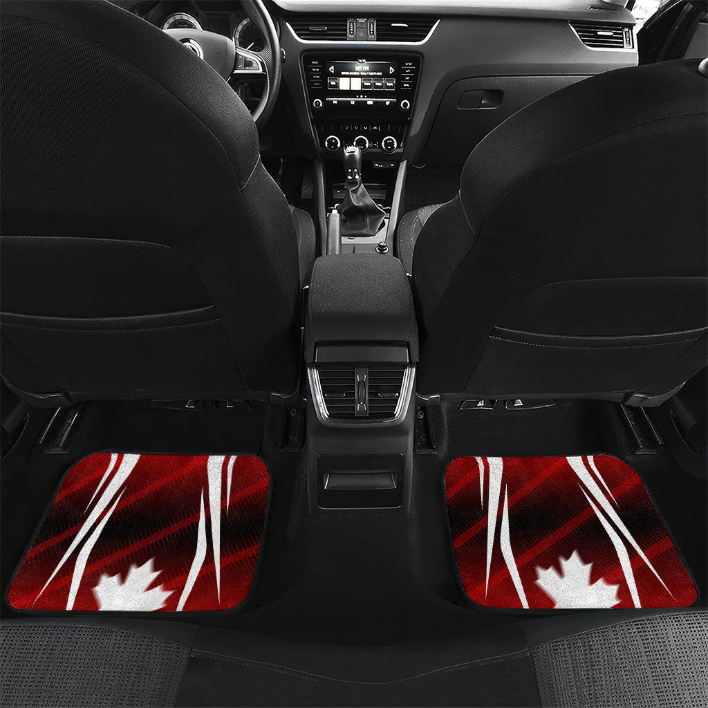 Custom Canada Soccer Player Car Mats Go Canada Maple Leaf