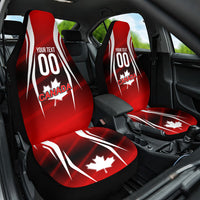 Custom Canada Soccer Player Car Seat Cover Go Canada Maple Leaf
