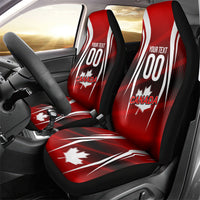 Custom Canada Soccer Player Car Seat Cover Go Canada Maple Leaf