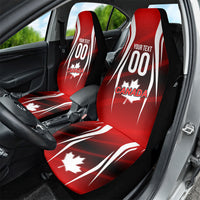 Custom Canada Soccer Player Car Seat Cover Go Canada Maple Leaf