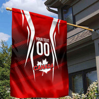 Custom Canada Soccer Player Garden Flag Go Canada Maple Leaf
