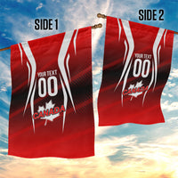 Custom Canada Soccer Player Garden Flag Go Canada Maple Leaf