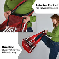 Custom Canada Soccer Player Grocery Bag Go Canada Maple Leaf