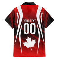 Custom Canada Soccer Player Hawaiian Shirt Go Canada Maple Leaf