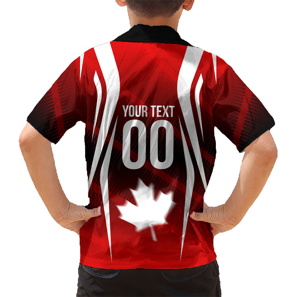 Custom Canada Soccer Player Hawaiian Shirt Go Canada Maple Leaf