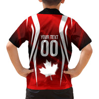 Custom Canada Soccer Player Hawaiian Shirt Go Canada Maple Leaf