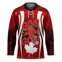 Custom Canada Soccer Player Hockey Jersey Go Canada Maple Leaf