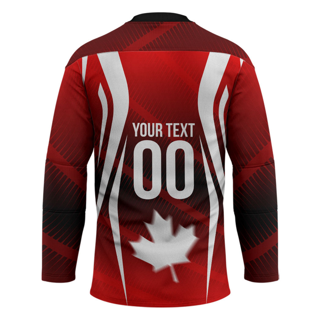 Custom Canada Soccer Player Hockey Jersey Go Canada Maple Leaf