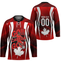 Custom Canada Soccer Player Hockey Jersey Go Canada Maple Leaf
